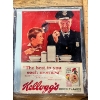 Image 3 : Vintage original 1953 magazine advertisement for Kellogg's cereal, plus another from 1959