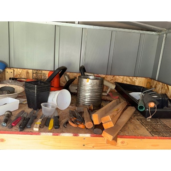 Various Tools Including a Ryobi Hedge Trimmer + a Black & Decker Trimmer!