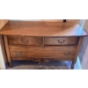 Image 1 : Four Drawer Oak Dresser with Brass Handles