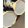 Image 2 : Navy Blue & Ivory Glassware Collection Minor Chipping on 2 Pieces