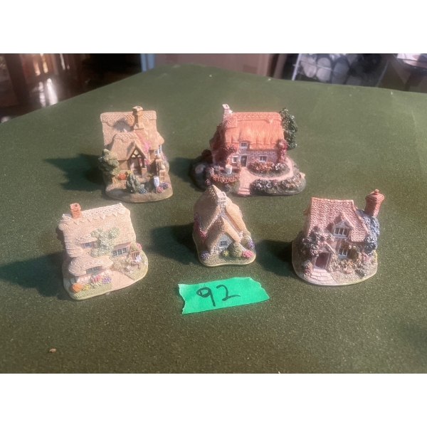 Lilliput Lane Collection (5 Pcs) The Rocking Chair, Pride & Joy, Free Range, Pretty as a Picture