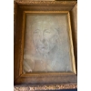 Image 4 : Boss Head Wall Art Holland Dutch Red Wooden Slippers, Doilys & Framed Portrait of a Man