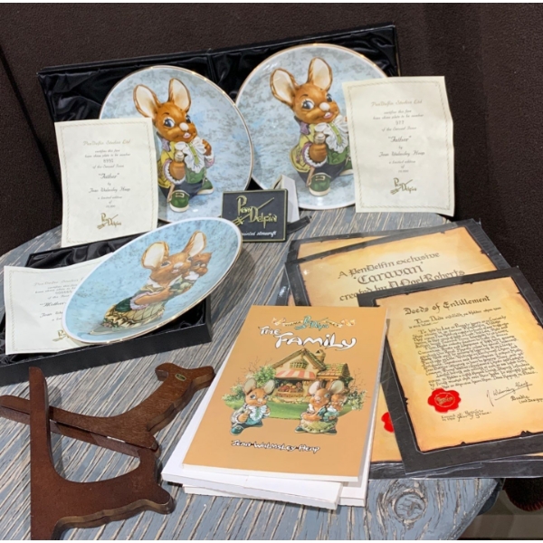 Pen Delfin Collection - 'Mother & Baby' & 'Father' Bone China Plates, Storybooks, and More! 