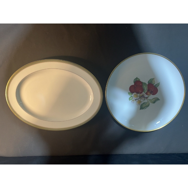 Royal Doulton Fine Bone China Serving Platter and Hutschenreuther Plate
