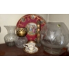 Image 2 : Collection Of Vintage Decorative Items - Austrian Crystal Vessels Brass Candle Holder & More