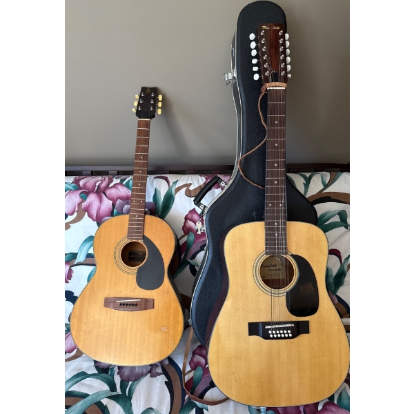 Mansfield Acoustic Guitars - 12 String & 6 String - 1 Damaged See Photo