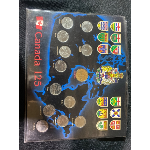 Canada 125 Commemorative Coin Set in Presentation Case