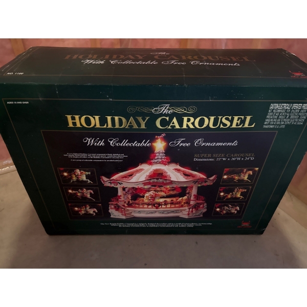 The Holiday Carousel w/ Collectible Tree Ornaments