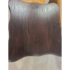 Image 5 : Wood Swivel Desk Chair on Castors 22 1/2 w 27 l 33 h. Dark Wood Side Table 22 w 20 1/2 l 30 h