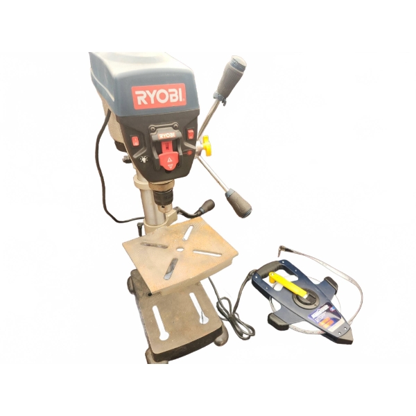 Ryobi Bench Drill Press and Mastercraft Tape Measure