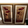 Image 2 : Pair Of Framed Art Prints w/ Petal Candelabra 44T