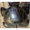 Image 2 : Large Hand Carved Black Obsidian Aztec Turtle Statue Green Shimmer 6 Pounds