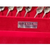 Image 4 : Oneida Silversmiths SilverPlated " Community" Flatware Set in Wooden Storage Box