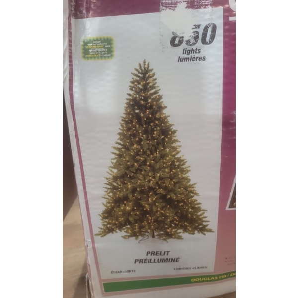 Pre-Lit 850 lights Artificial Free Standing 7ft Christmas Tree w/Stand, Tree Skirt & Storage Bag