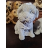 Image 2 : Resin Dogs in Basket Statue 12 T, 8 Diameter Base and 2X Concrete Single Dogs, Resin Group of Dogs