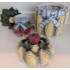 Image 5 : Fitz and Floyd Classics Handcrafted Vegetable-Themed Canisters (Set of 3)