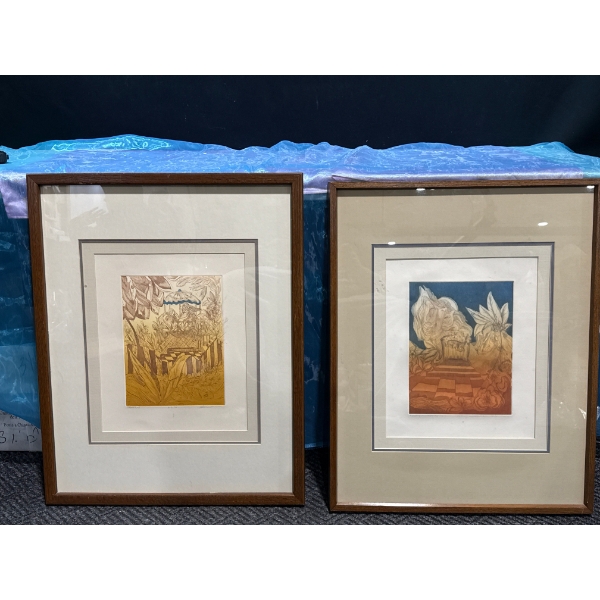 Signed Lithograph Etching 15Wx16H 