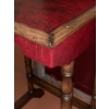 Image 6 : Wooden Nesting Tables Set of 3 with Painted Design- Tallest 26 T, 20 L, 16 W, Also Includes Vase 