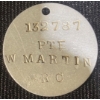 Image 13 : PTE. W.J.J. MARTIN. 73-CAN. INF. 132787 Medals & Dog Tag 