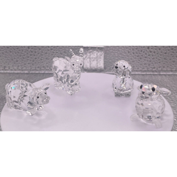 Swarovski Crystal Animal Pig, Goat, Dog, Mouse