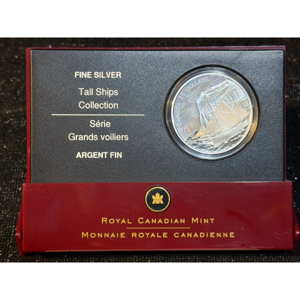 2006 $20 Tall Ships Series Fine Silver Coin 31.39 Grams