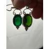 Image 4 : Stamped .925 Green Amber Bracelet and Earrings with Yellow Jasper Ring