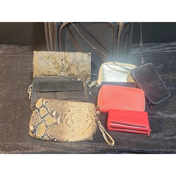 Rolling Suitcase (Key & lock) & Handbag Assortments!