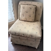 Image 1 : Upholstered Armless Slipper Accent Chair w/Tropical Pattern 29x34x36"tall