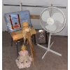 Image 1 : Home Owner Essentials - Oscillating Standing Fan Wool Blankets Furniture Decor & More