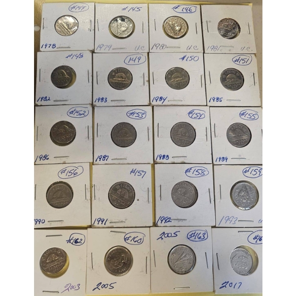 Coin Set 1979-1993, 2003, 2005, 2017