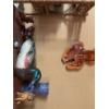 Image 1 : Wooden Painted Handcrafted Duck With Wood Clock, Included Are Other Collectibles 