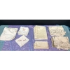 Image 1 : 3 Sets of Tablecloths and Fabric Napkins - Fits on Most Tables