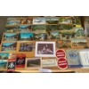 Variety of Vintage Postcards, Scenes of the Rockies, Braniff Airline Stickers and more
