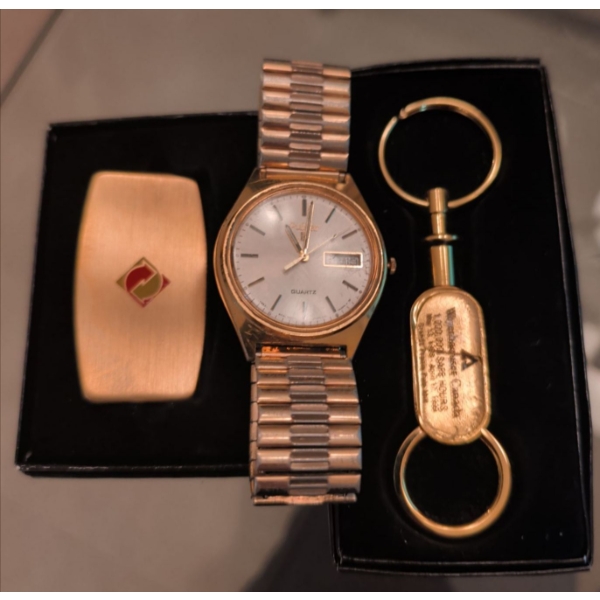 PULSAR 2N6629 Time Piece Inscribed B.A.D w/ Zippo Pocket Knife & More