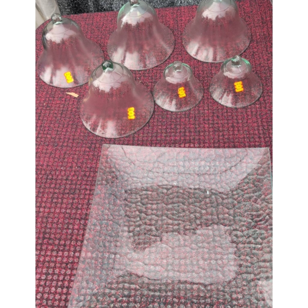 Pressed and Textured Glassware Lot