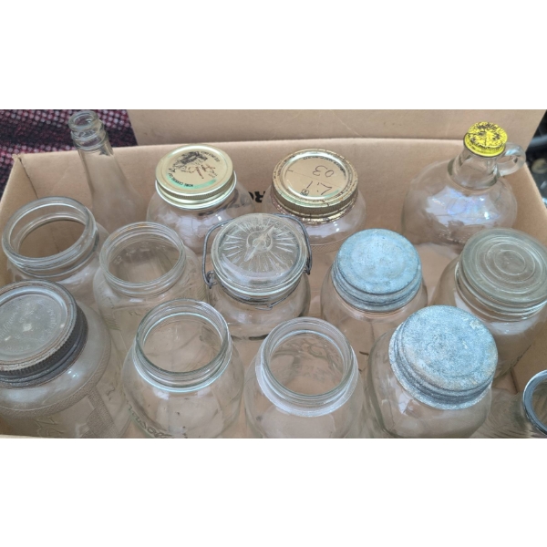 Glass Jars and Bottles, 20 Pieces