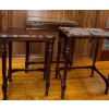 Image 3 : Three Stylish Antique Nesting Tables  23"x 14" x 25"tall