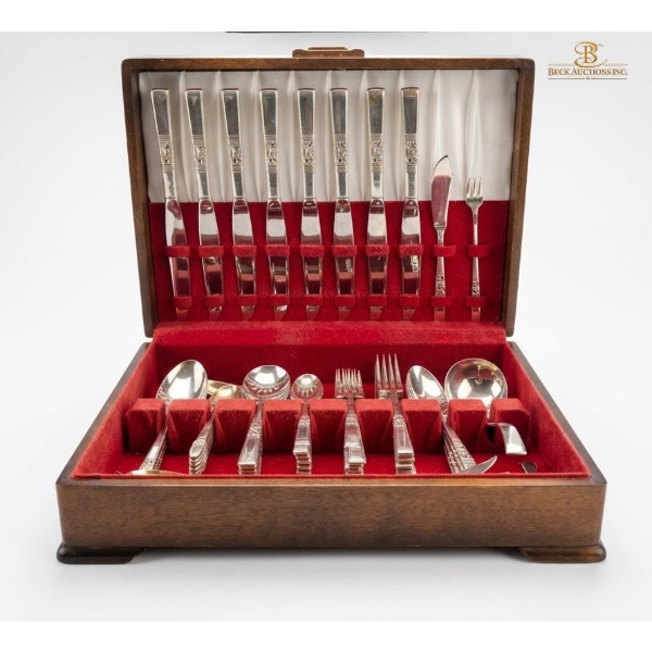 Mixed Box of Silver Plated Flatware- One Spoon Marked Sterling 925