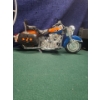 Image 7 : Handmade Oilers Blanket, Steel Sign, Oilers Mask, Toy Bike that Makes Noise