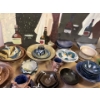 Image 2 : some ceramic dishes and some wine paintings
