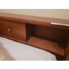 Image 2 : Double Bed with Wooden Headboard Featuring Integrated Storage