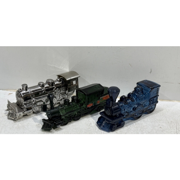 Avon Train Engine Shaped Bottles