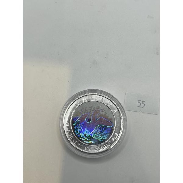 	2002 $5 The One Dollar Loon, 15th Anniversary Hologram Coin