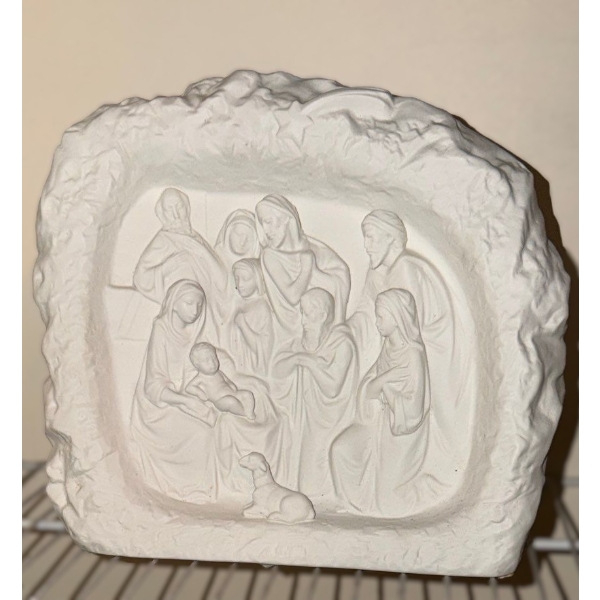 Lladro Nativity Plaque 11.5 W, 4.5 D, 11 T