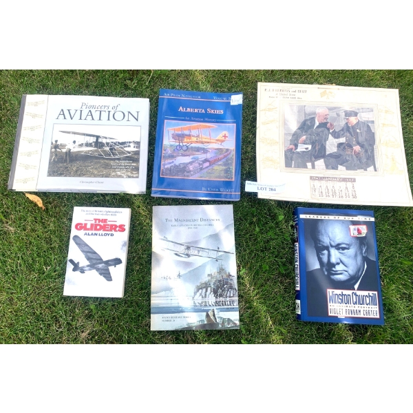 Variety of Aviation Books, 1943 The Atlantic Conference Calendar & W. Churchill An Intimate Portrait