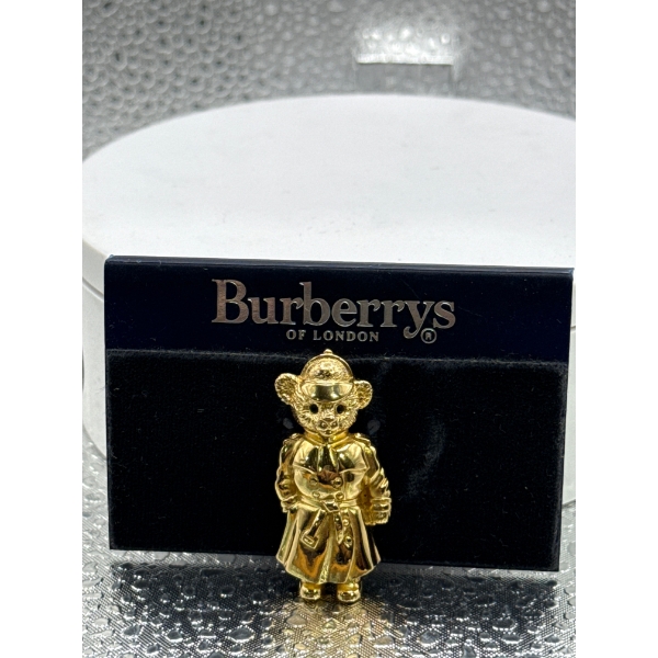 Burberry Teddy Bear Detective Broach