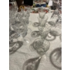 Image 5 :  Pin Wheel Crystal Glass collection 5 white wine glasses, 5 red wine glasses 4 Port glasses 6 water 