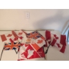 Image 1 : Canadian and UK Handheld Flags with Coca-Cola Olympics Memorabilia
