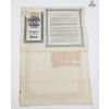 Image 4 : Collectible £100 Debenture Certificate Issued By The Egyptian Delta Light Railways Limited In 1904