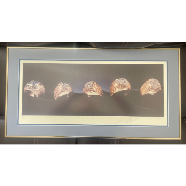 " A Tradition of Champions" Danny Granger Art Championship Ring Print 29"w x 22" tall